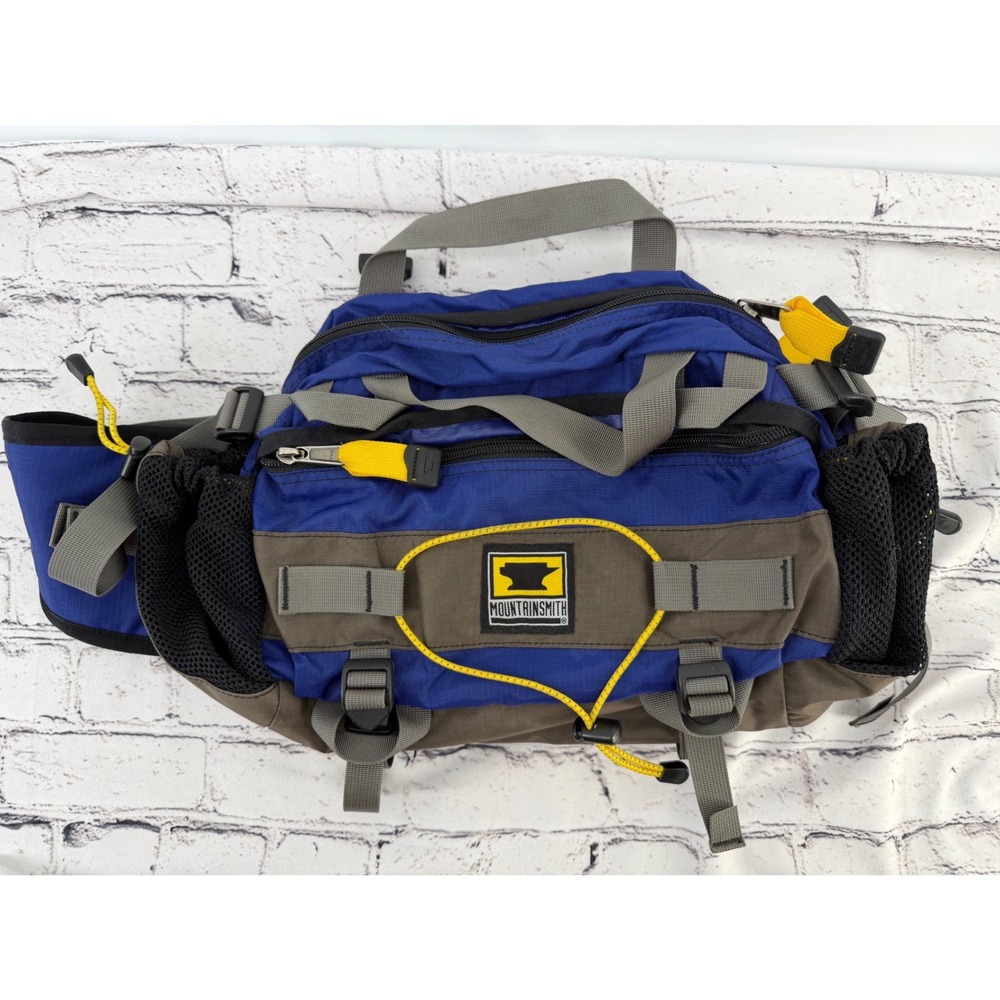 Mountainsmith Tour Lumbar Pack Blue Grey Cordura Hiking Waist Bag Fanny Pack 9L